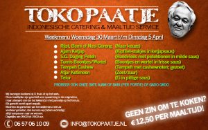 toko denhaag Den Haag indo Indonesisch maaltijdbezorging maaltijdservice catering sate sateh ayam babi catering indofood tafeltje-dek-je